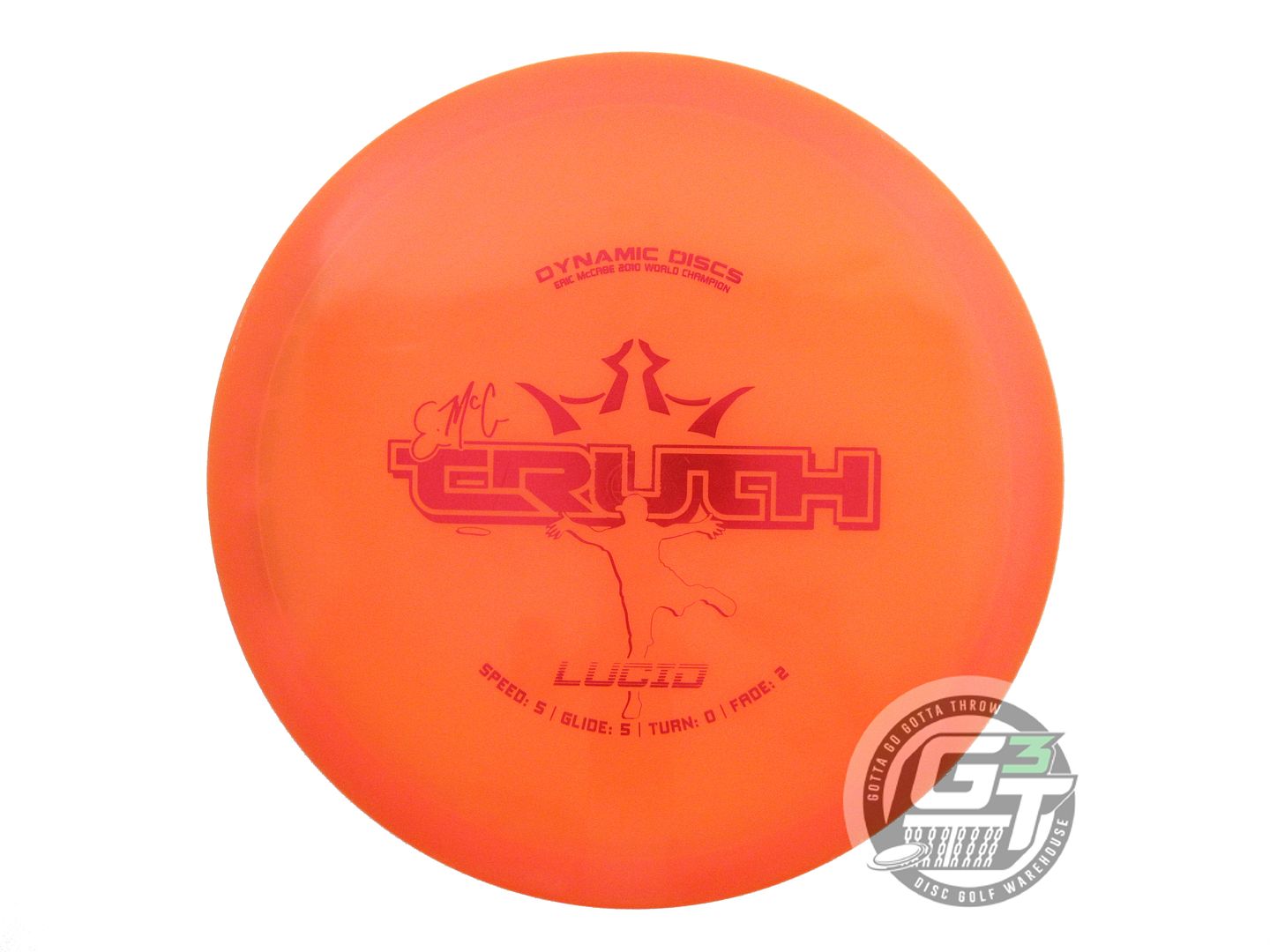 USED Dynamic Discs Lucid EMAC Truth 179g Orange Red Foil Midrange Golf Disc