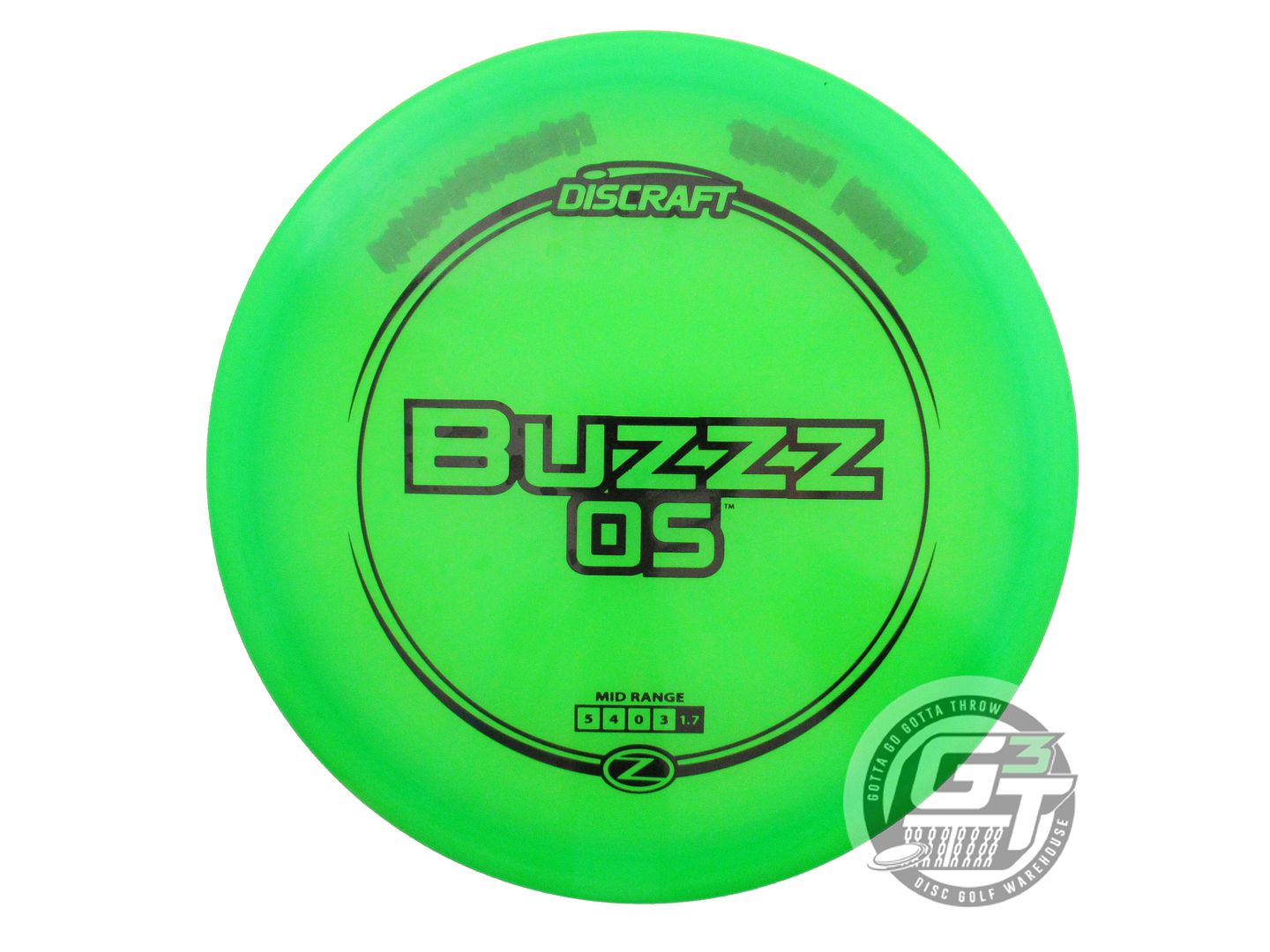 USED Discraft Z Buzzz OS 175g Green Black Stamp Midrange Golf Disc