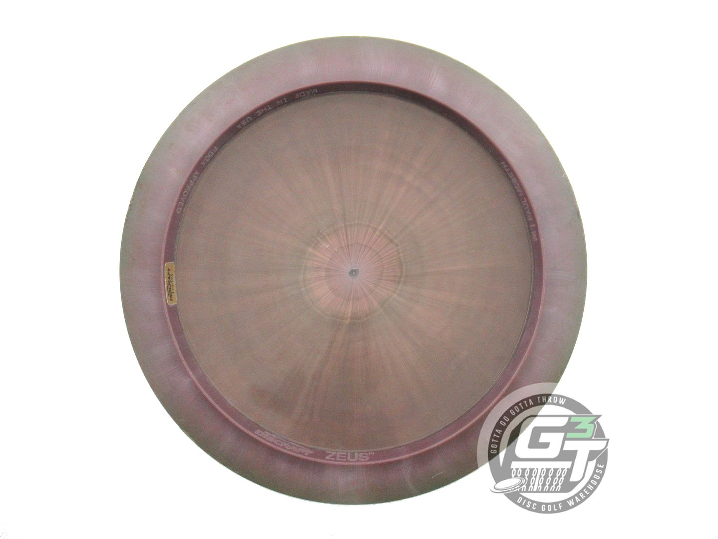 USED Discraft [McBETH] ESP Zeus 176g Purple-Brown Blue Stamp Driver Golf Disc