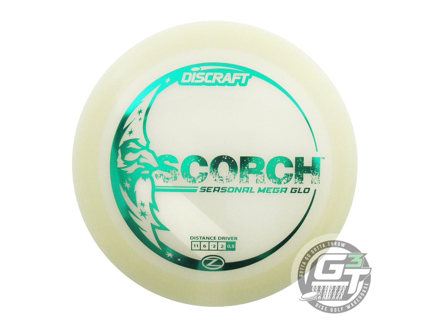 Discraft Seasonal Mega Glo Z Scorch Distance Driver Golf Disc (Individually Listed)