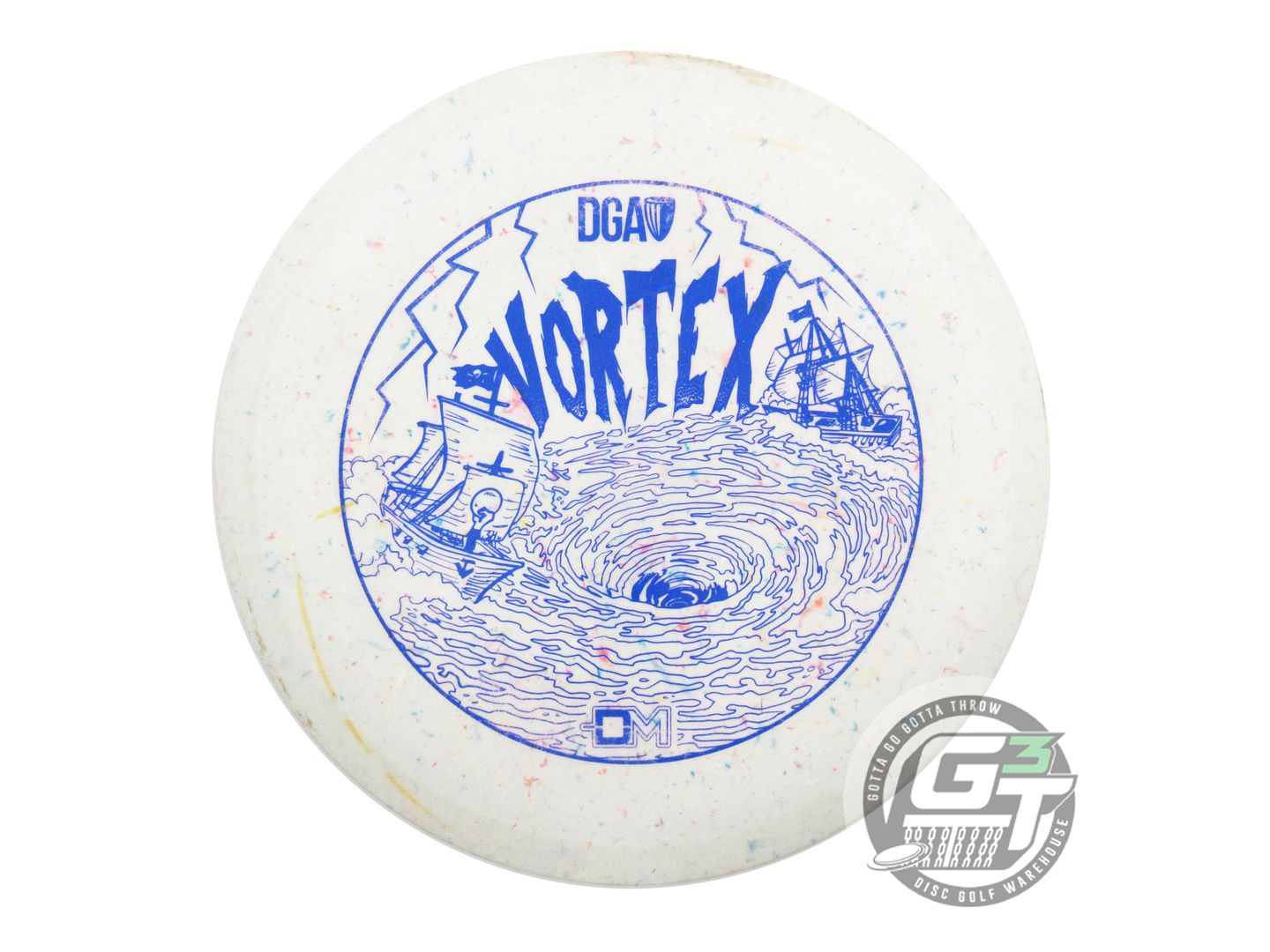USED DGA Splatter ProLine Vortex 169g White Blue Stamp Driver Golf Disc
