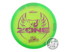 USED Discraft [SMITH] CryZtal FLX Zone 175g Green Purple Laser Foil Putter Disc