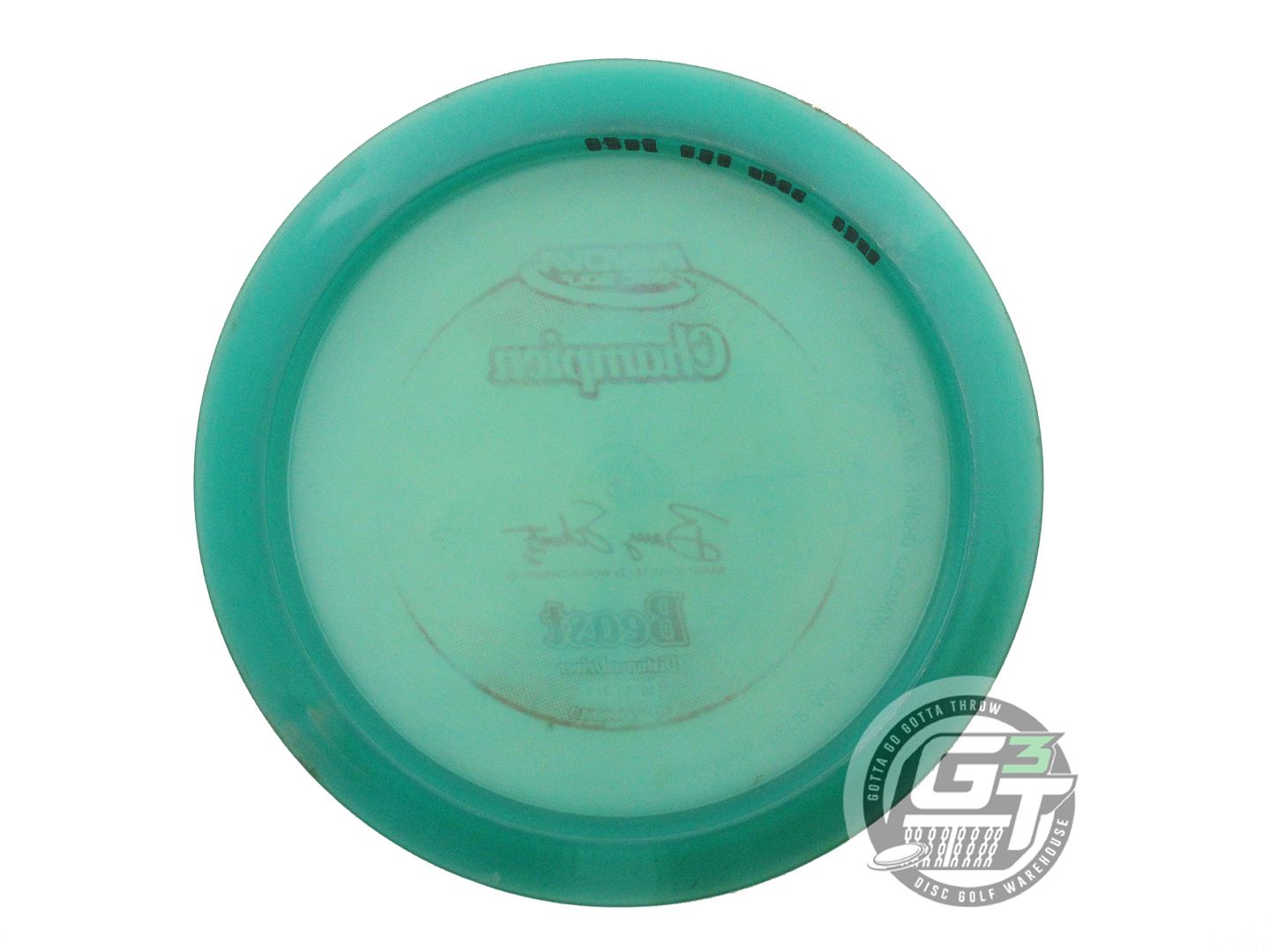 USED Innova Champion Beast 163g Teal Red Static Foil Distance Driver Golf Disc