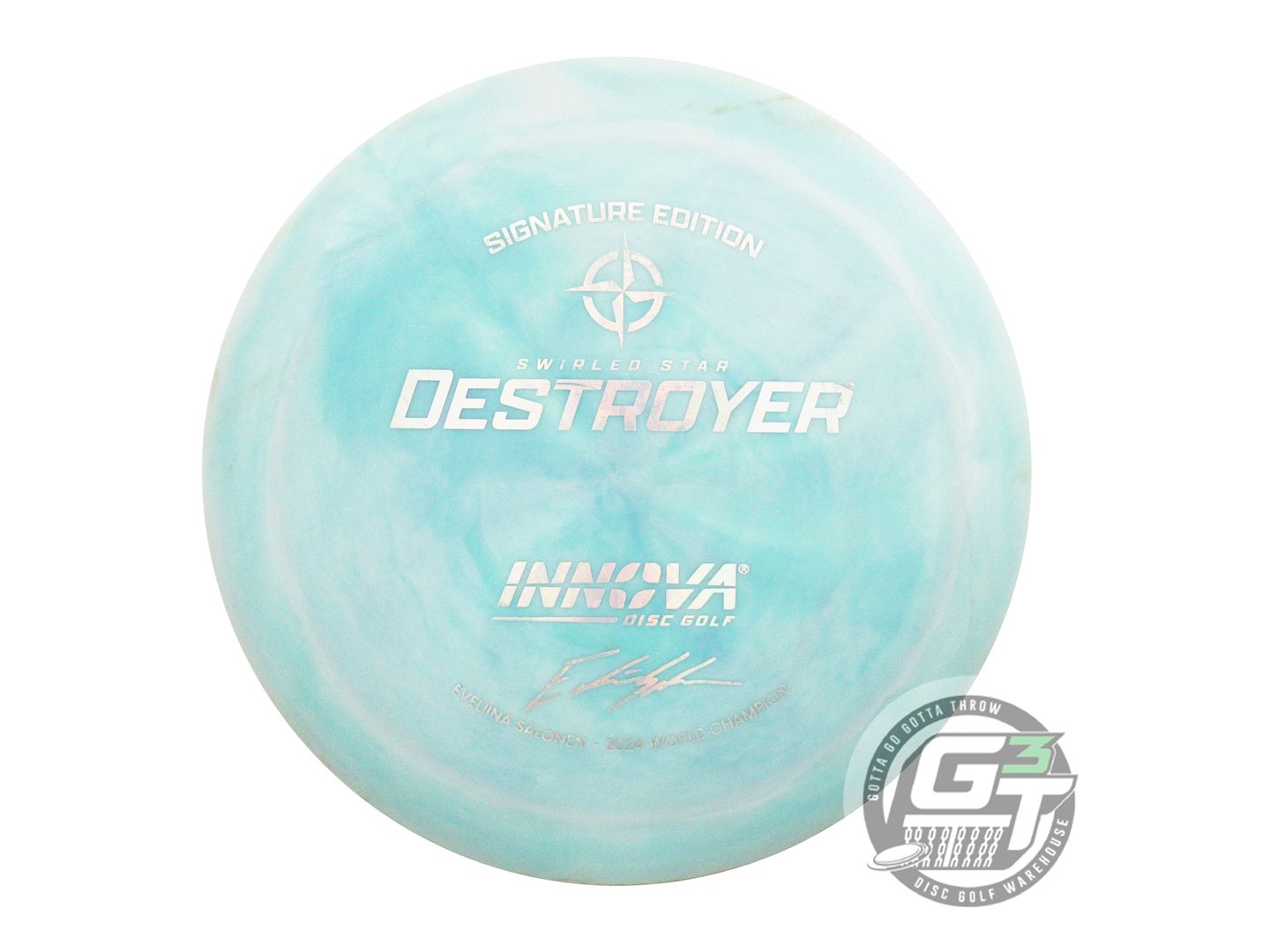 USED Innova [SALONEN 1X] Star Destroyer 174g Sky Blue Money Foil Driver Disc