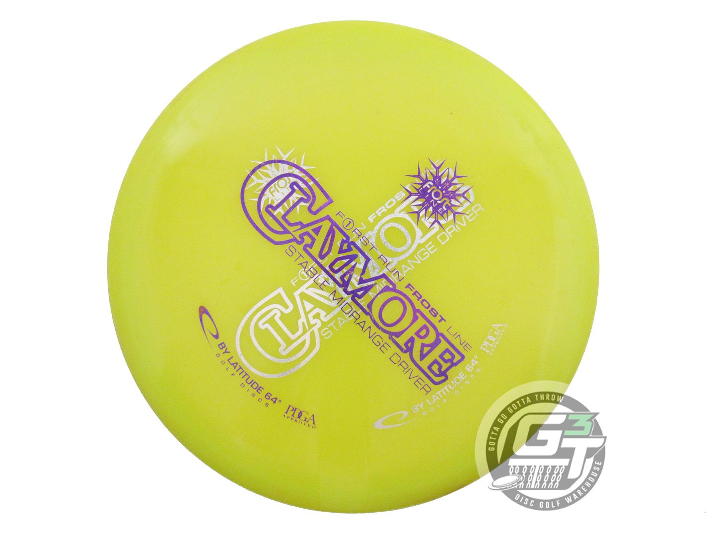 USED Latitude 64 X-OUT Frost Claymore 177g Yellow Midrange Golf Disc