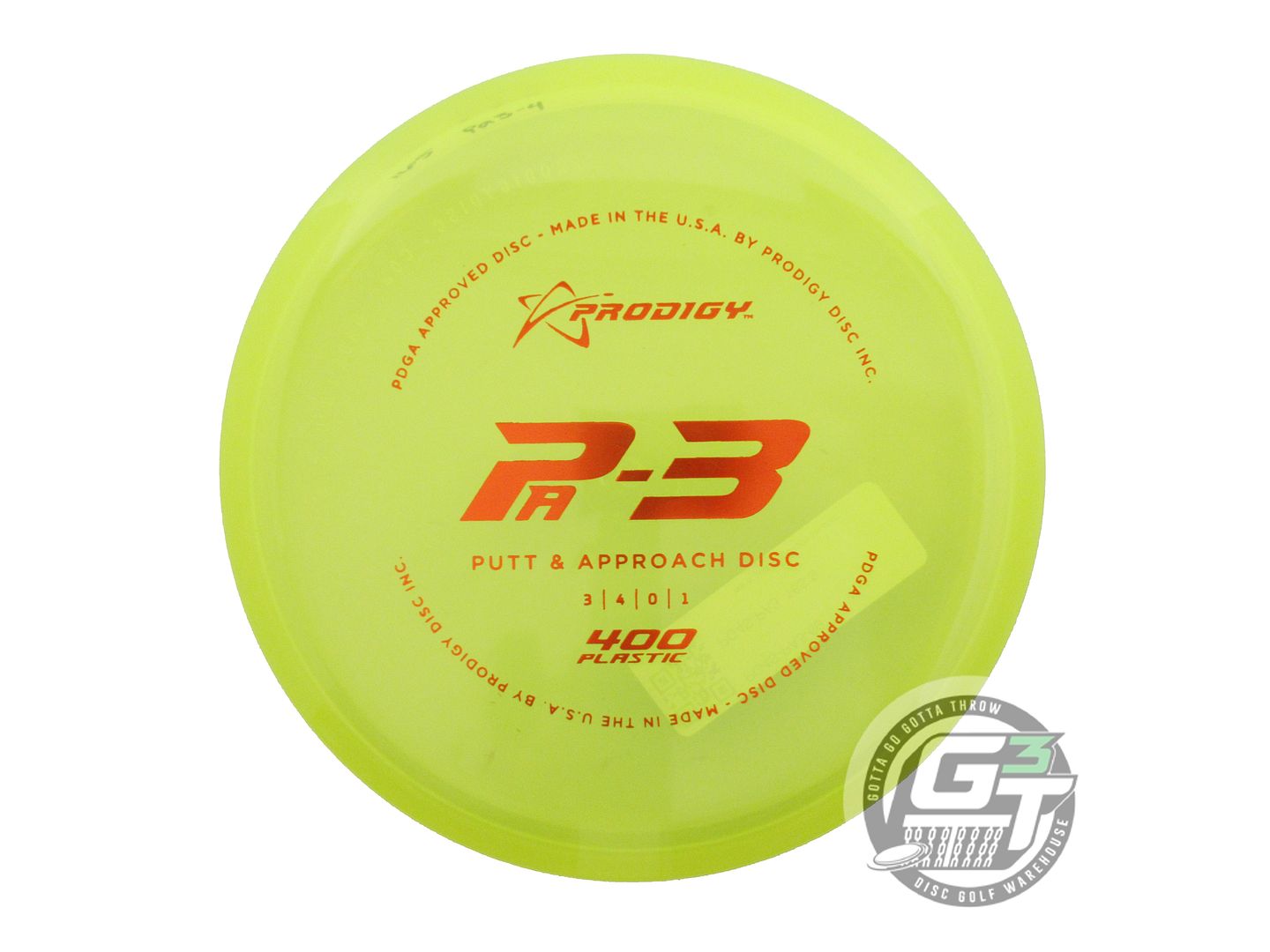 Prodigy 400 Series PA3 Putter Golf Disc (Individually Listed)