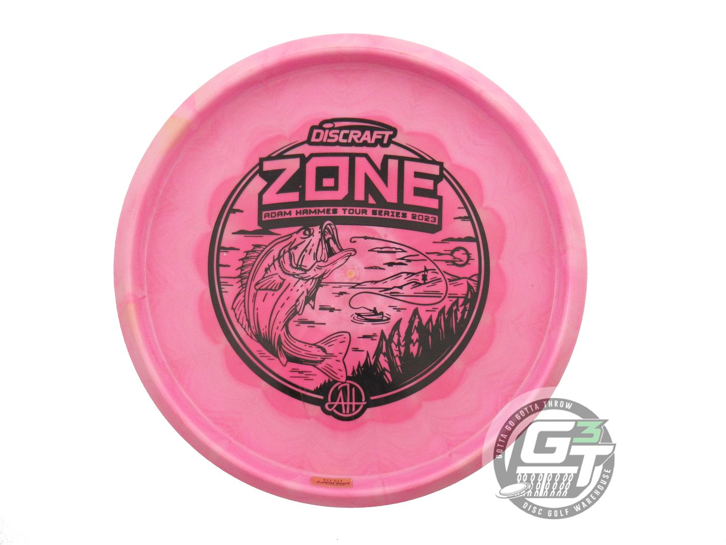 USED Discraft [HAMMES] ESP Swirl Zone 175g Pink-Peach Putter Golf Disc
