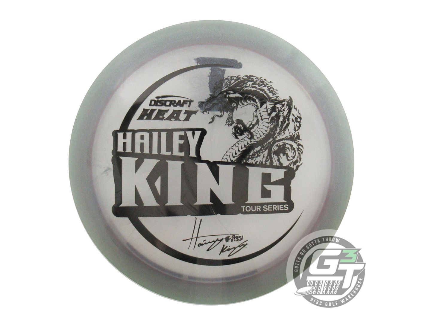 USED Discraft [KING] Metallic Z Heat 173g Smoke Black Stamp Driver Golf Disc