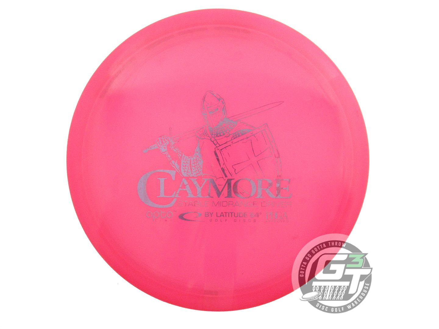 USED Latitude 64 Opto Claymore 174g Pink Lilac Foil Midrange Golf Disc