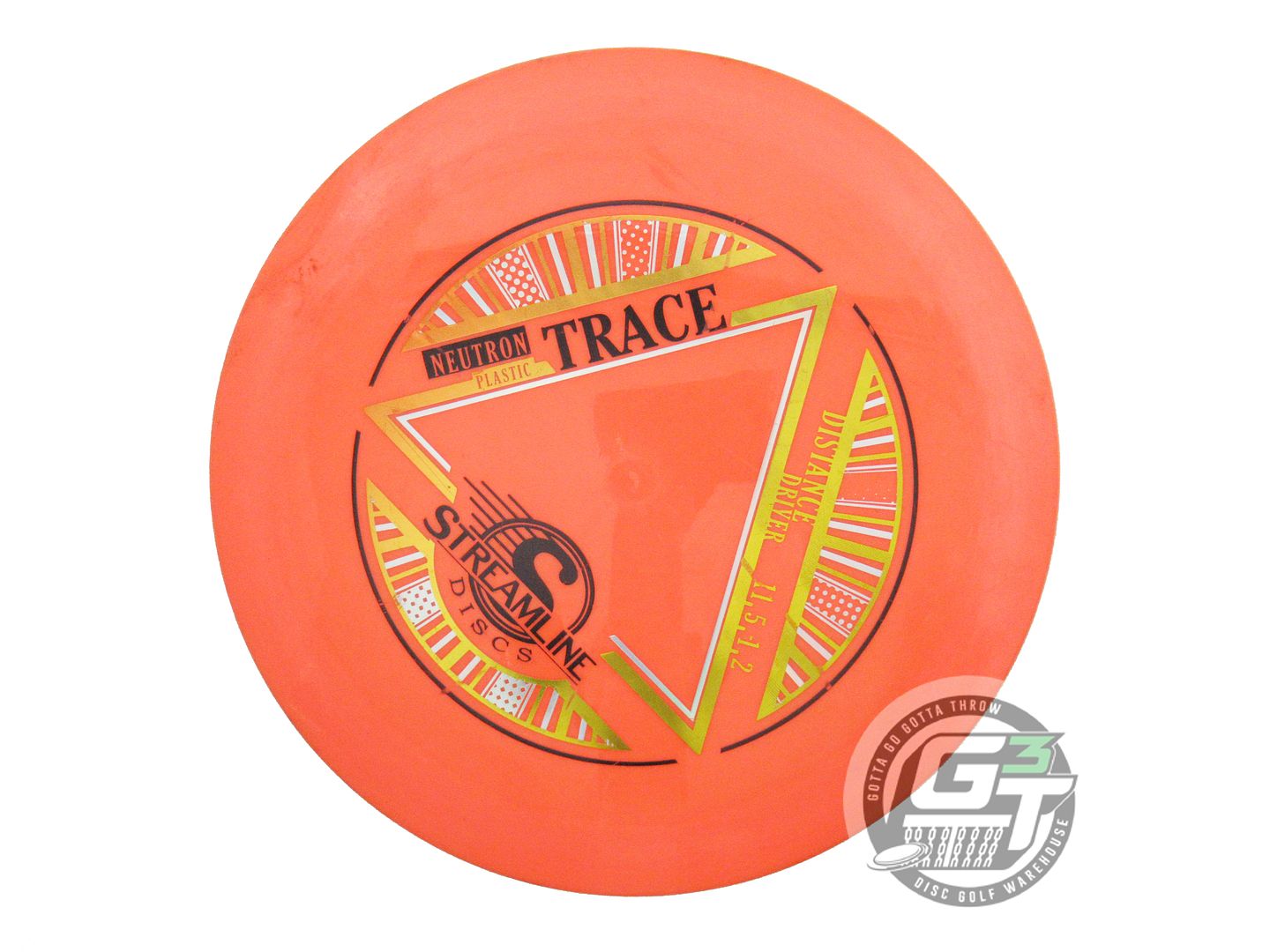 USED Streamline Discs Neutron Trace 170g Orange Distance Driver Golf Disc