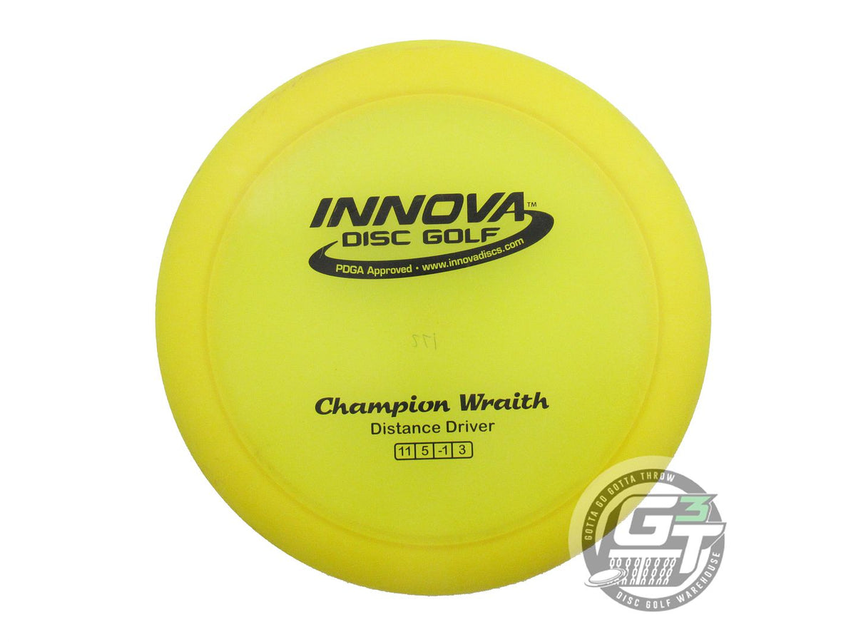 USED Innova Champion Wraith 172g Yellow Black Stamp Distance Driver Golf Disc