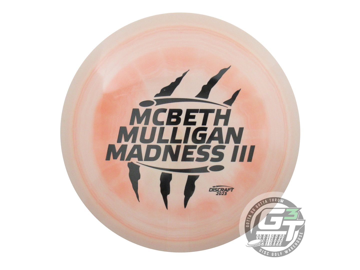 NOS Discraft [McBETH] MULLIGAN MADNESS ESP Athena 175g Peach Driver Golf Disc