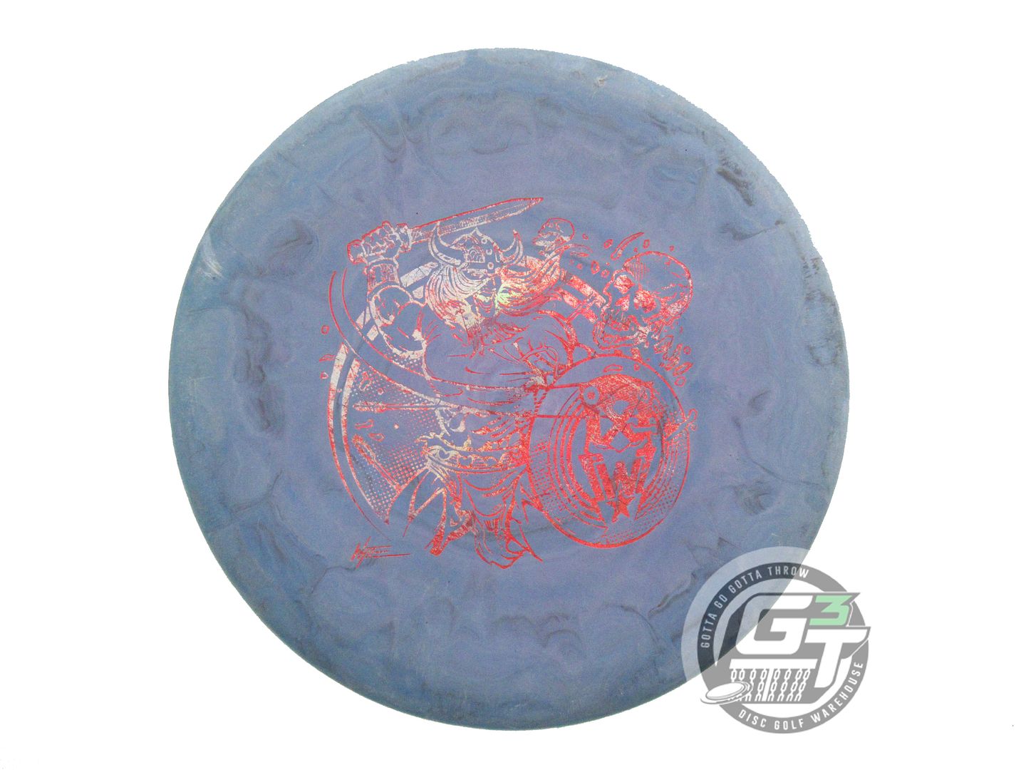 USED Gateway SureGrip SSS Wizard 175g Blue-Gray Red Foil Putter Golf Disc