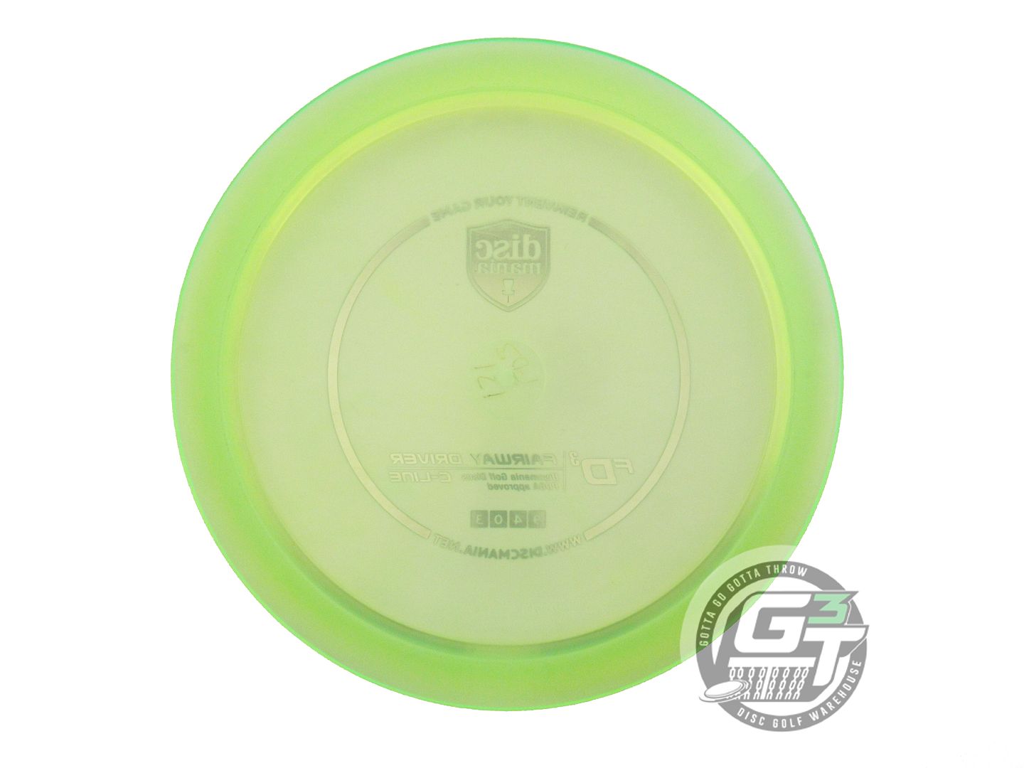USED DiscMania C-Line FD3 171g Yellow Green Foil Fairway Driver Golf Disc