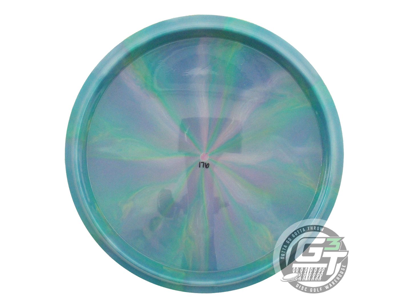 USED Thought Space Nebula Aura Pathfinder 176g Purple-Green Midrange Golf Disc