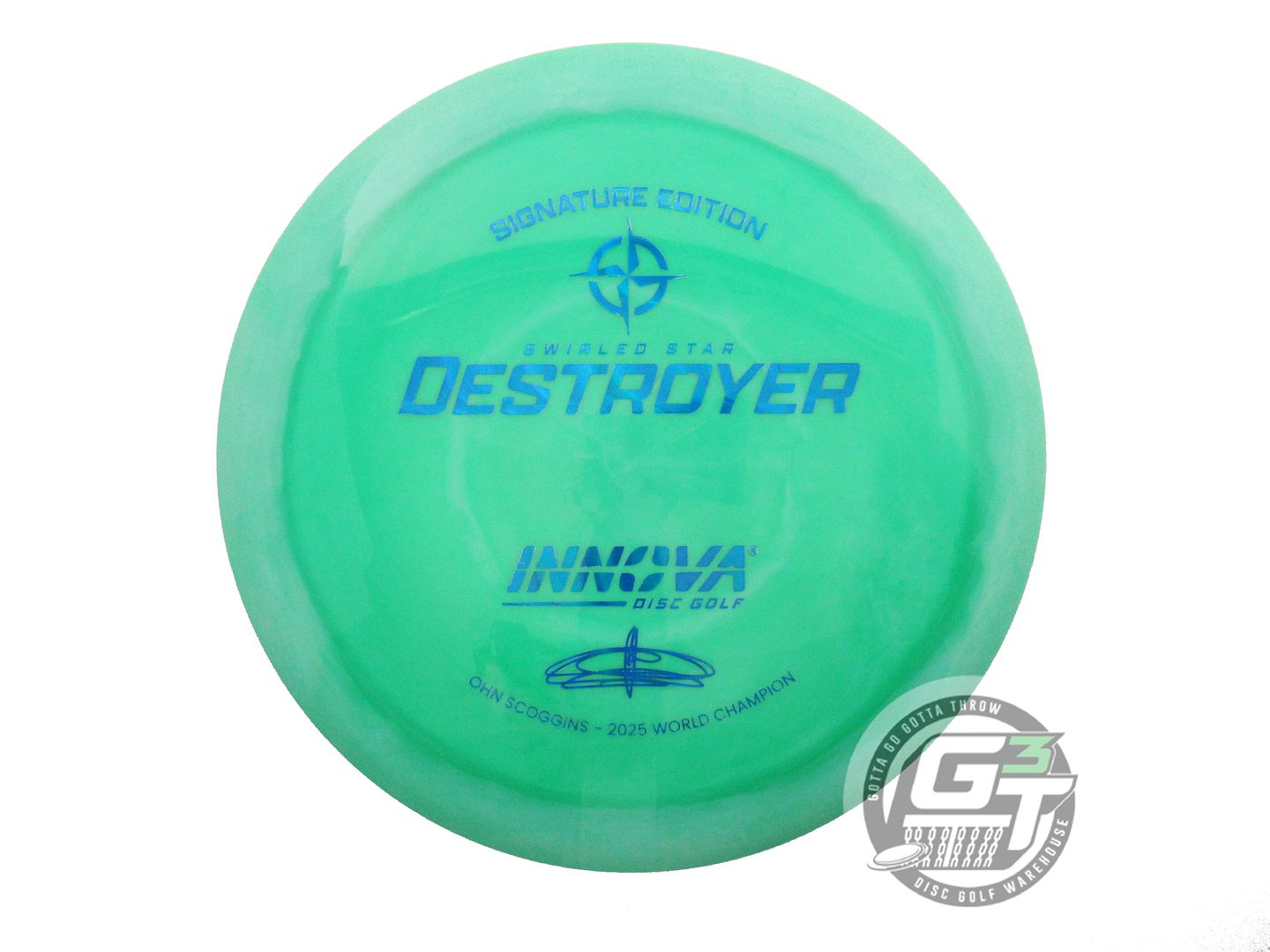 Innova Signature Edition Ohn Scoggins 2025 World Champion Swirled Star Destroyer Distance Driver Golf Disc (Individually Listed)