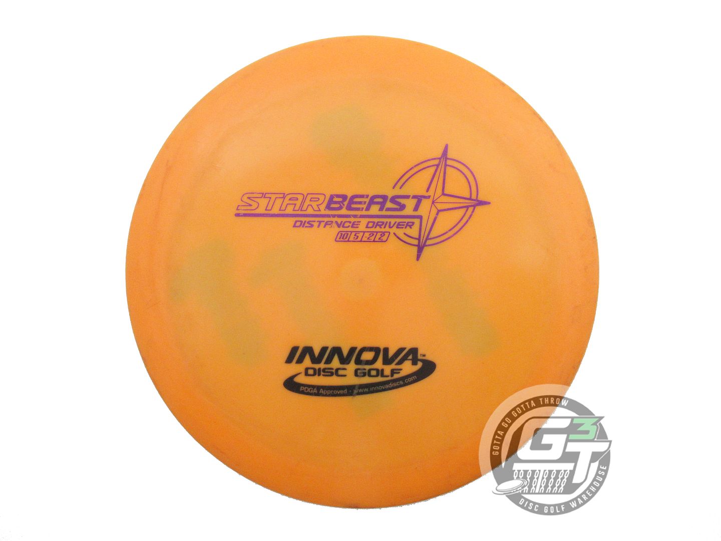 USED Innova Star Beast 172g Orange Purple & Black Stamp Distance Driver Disc