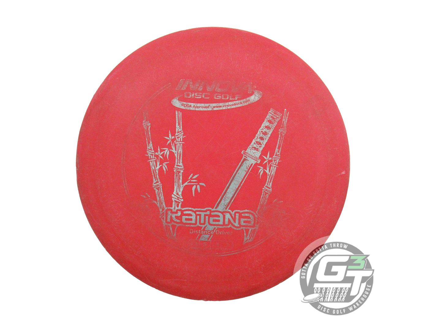 USED Innova DX Katana 168g Red Silver Foil Distance Driver Golf Disc