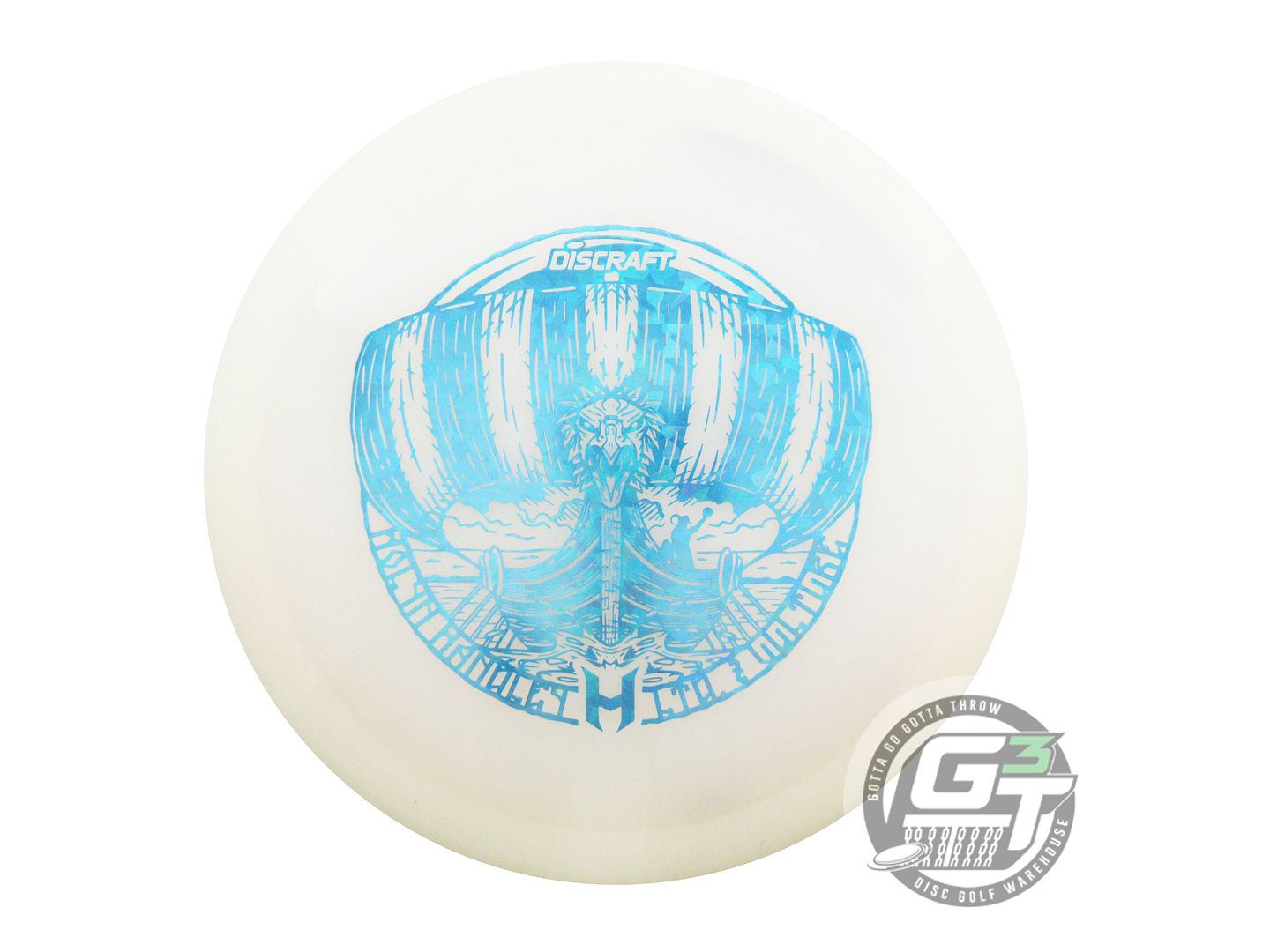 USED Discraft [HANDLEY] UV Z Vulture 177g White Teal Shatter Driver Golf Disc