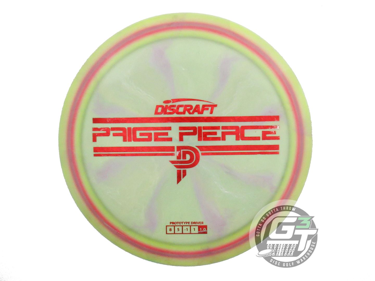 USED Discraft [PIERCE] PROTO ESP Passion 173g Lime HOME DYED Driver Golf Disc