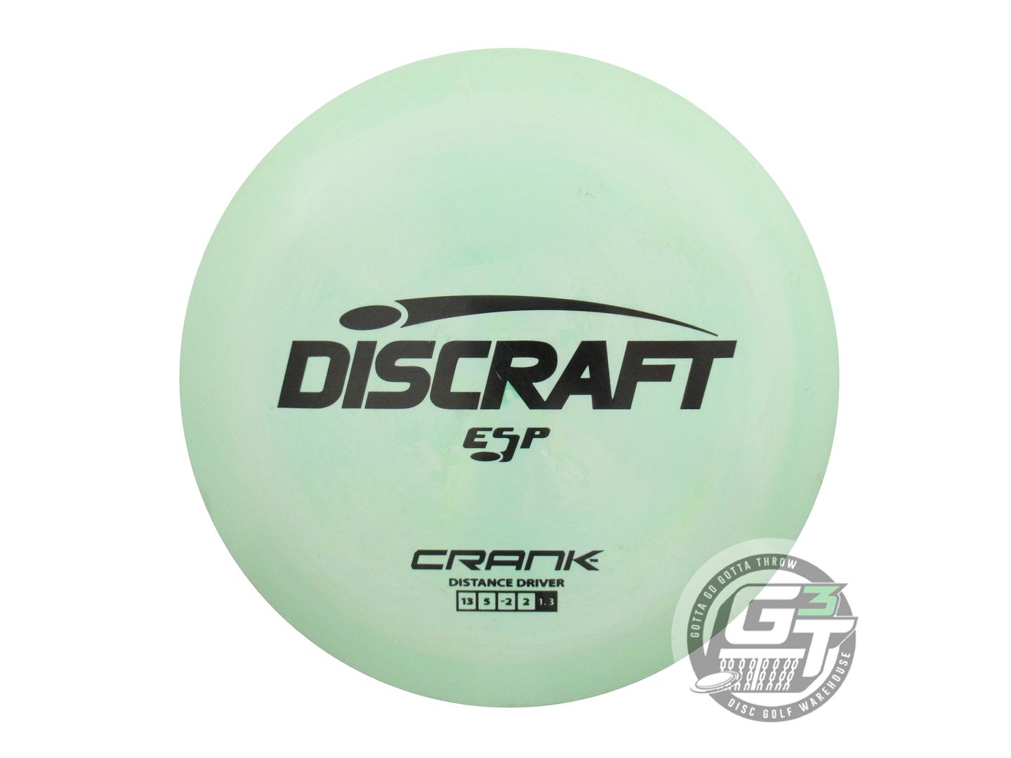 USED Discraft ESP Crank 174g Lime Black Stamp Distance Driver Golf Disc