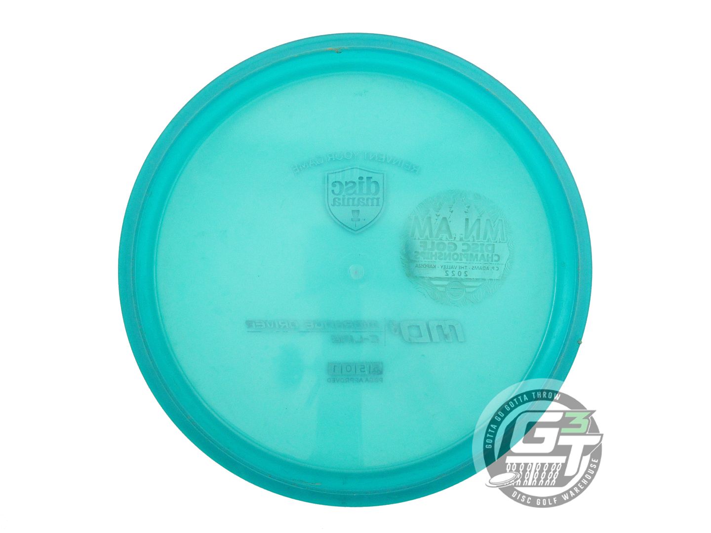 USED DiscMania [MN AMDGC] C-Line MD3 180g Teal Lilac Foil Midrange Golf Disc