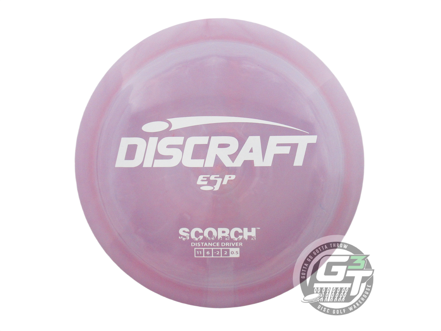 USED Discraft ESP Scorch 172g Lilac White Stamp Distance Driver Golf Disc
