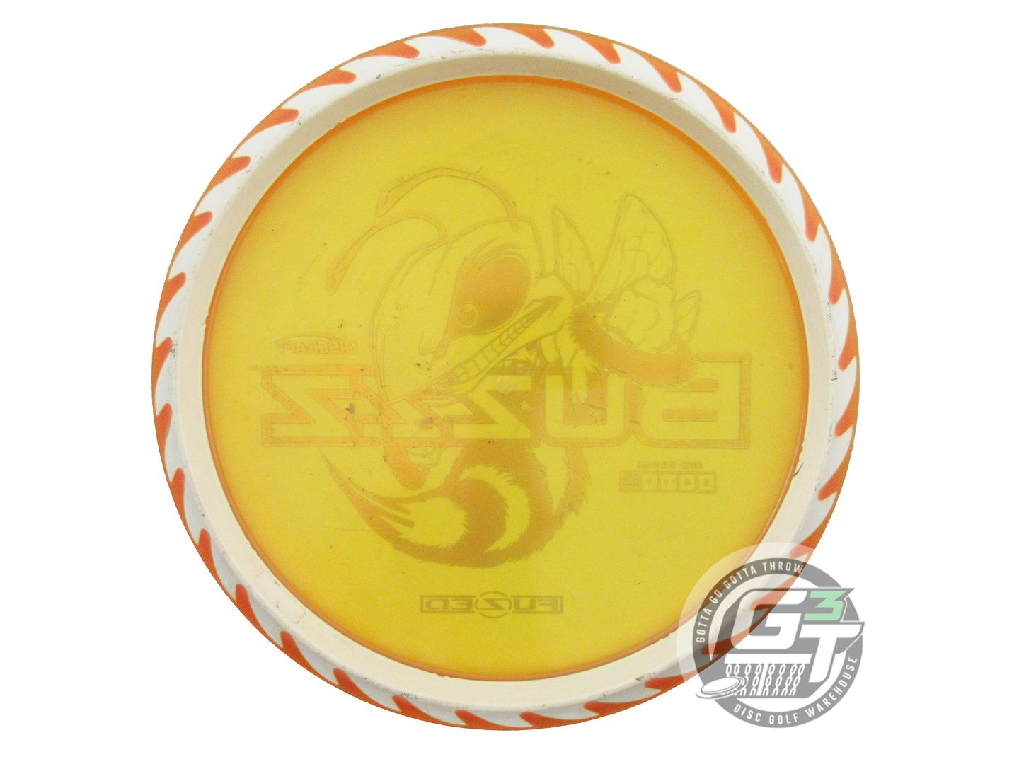 USED Discraft FuZed BuzzzSaw Buzzz 174g Orange Gold Foil Midrange Golf Disc