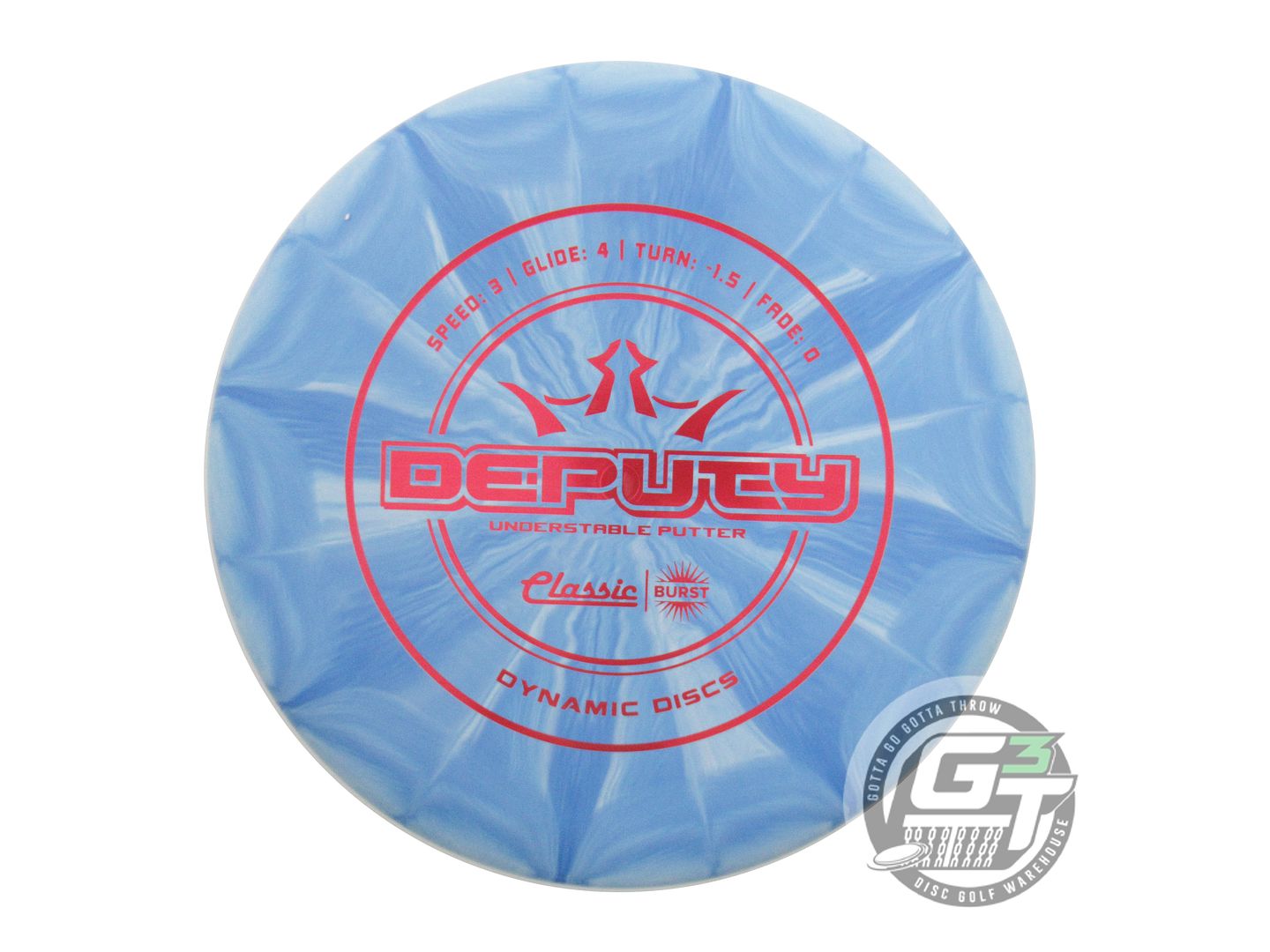 Dynamic Discs Classic Line Burst Deputy Putter Golf Disc (Individually Listed)