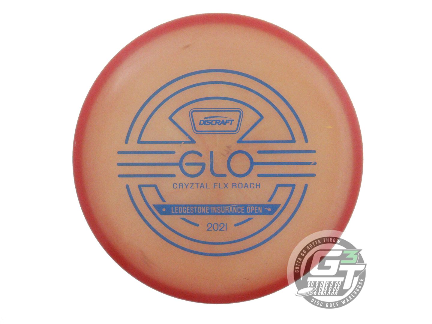 USED Discraft [LEDGESTONE] CryZtal FLX Roach 176g Red Blue Stamp Putter Disc
