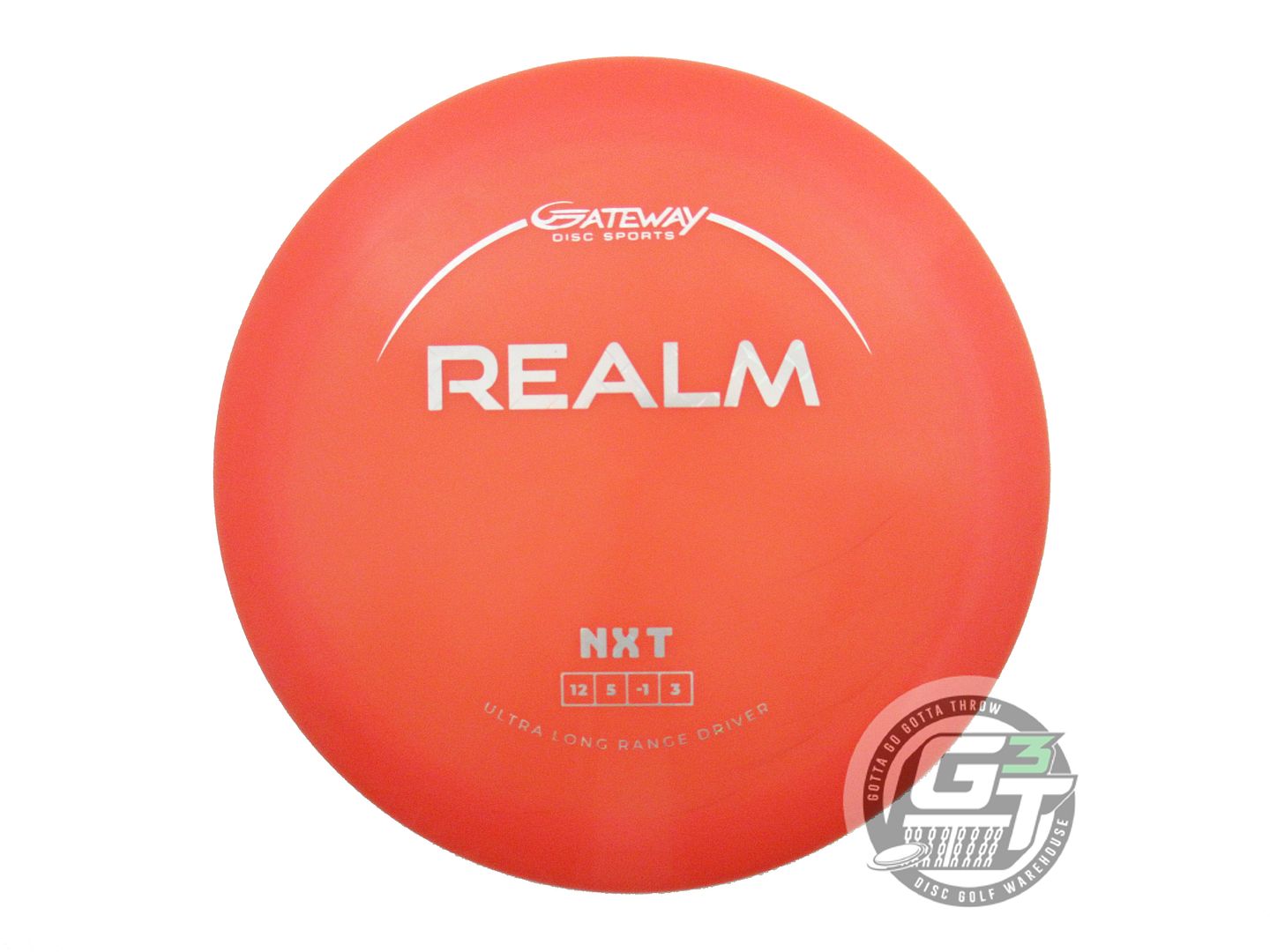 USED Gateway NXT Realm 173g Red Diamond Plate Foil Distance Driver Golf Disc