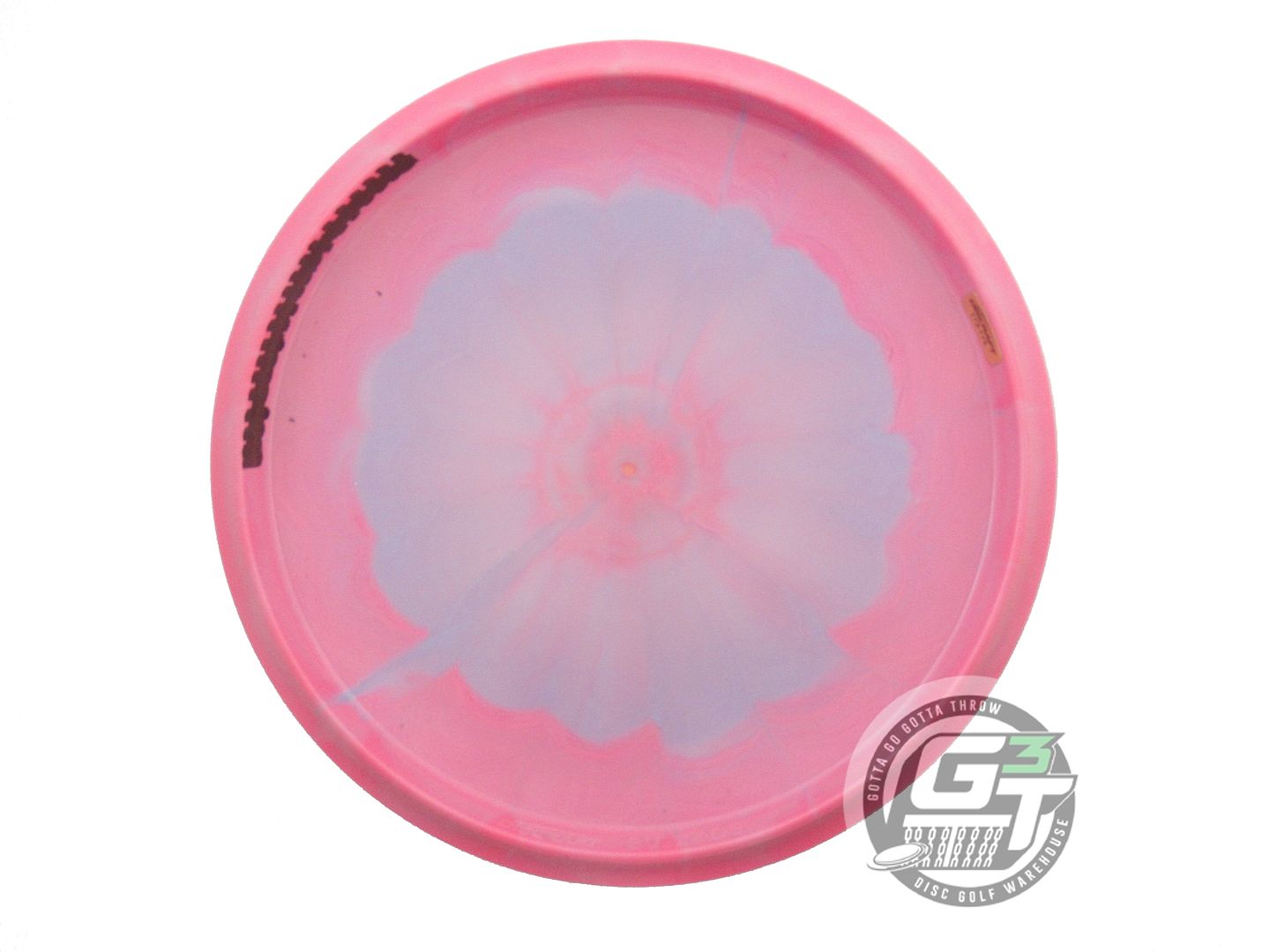 USED Discraft [SMITH] ESP Buzzz OS 176g Pink Teal Shatter Midrange Golf Disc
