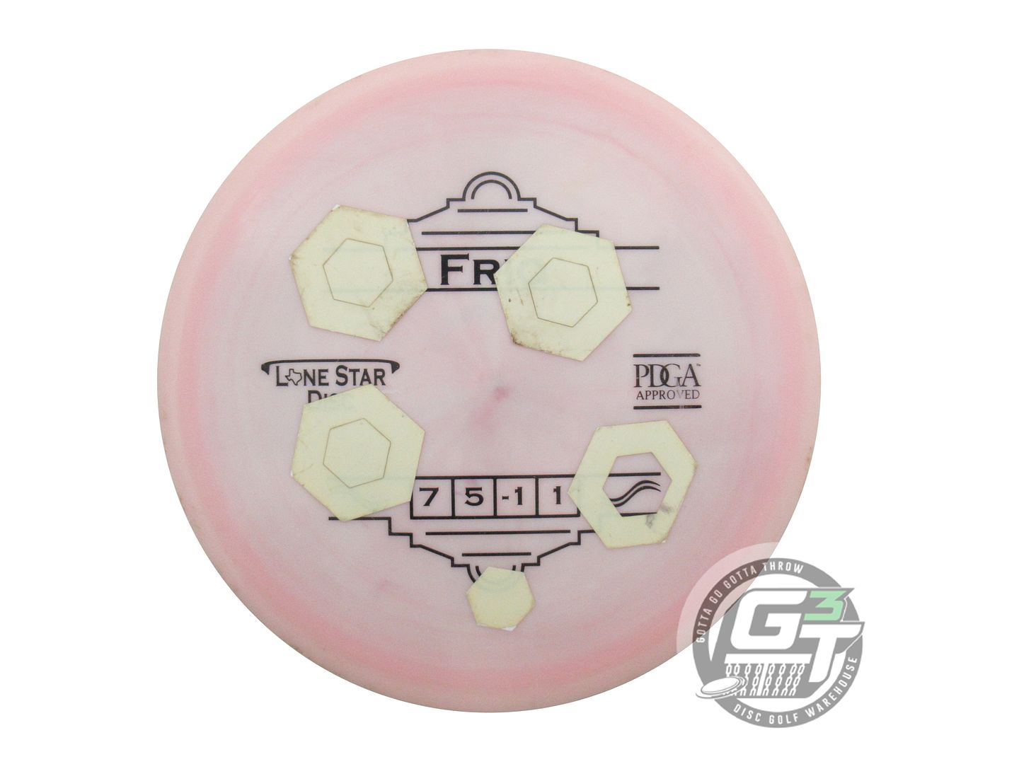 USED Lone Star Alpha Frio 171g Pink Black Stamp GLOW TAPE Fairway Driver Disc