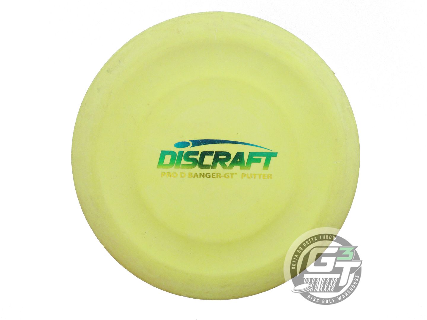 USED Discraft Pro D Banger GT 173g Yellow Sunrise Foil Putter Golf Disc