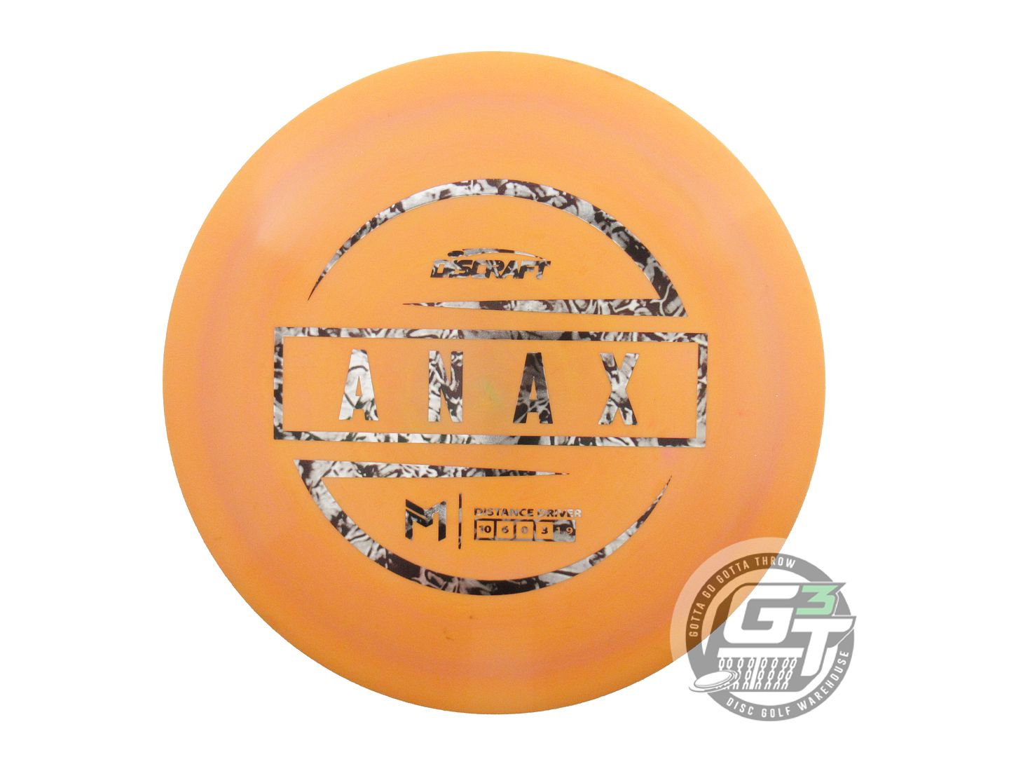 USED Discraft [McBETH] ESP Anax 175g Orange-Pink Snake Foil Driver Golf Disc