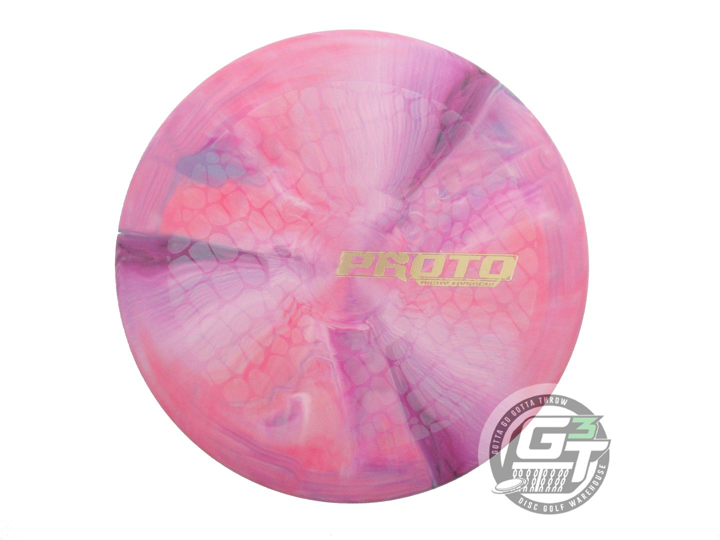 USED Discraft [WYSOCKI] Prototype Jawbreaker Putter 174g Pink-Purple Golf Disc