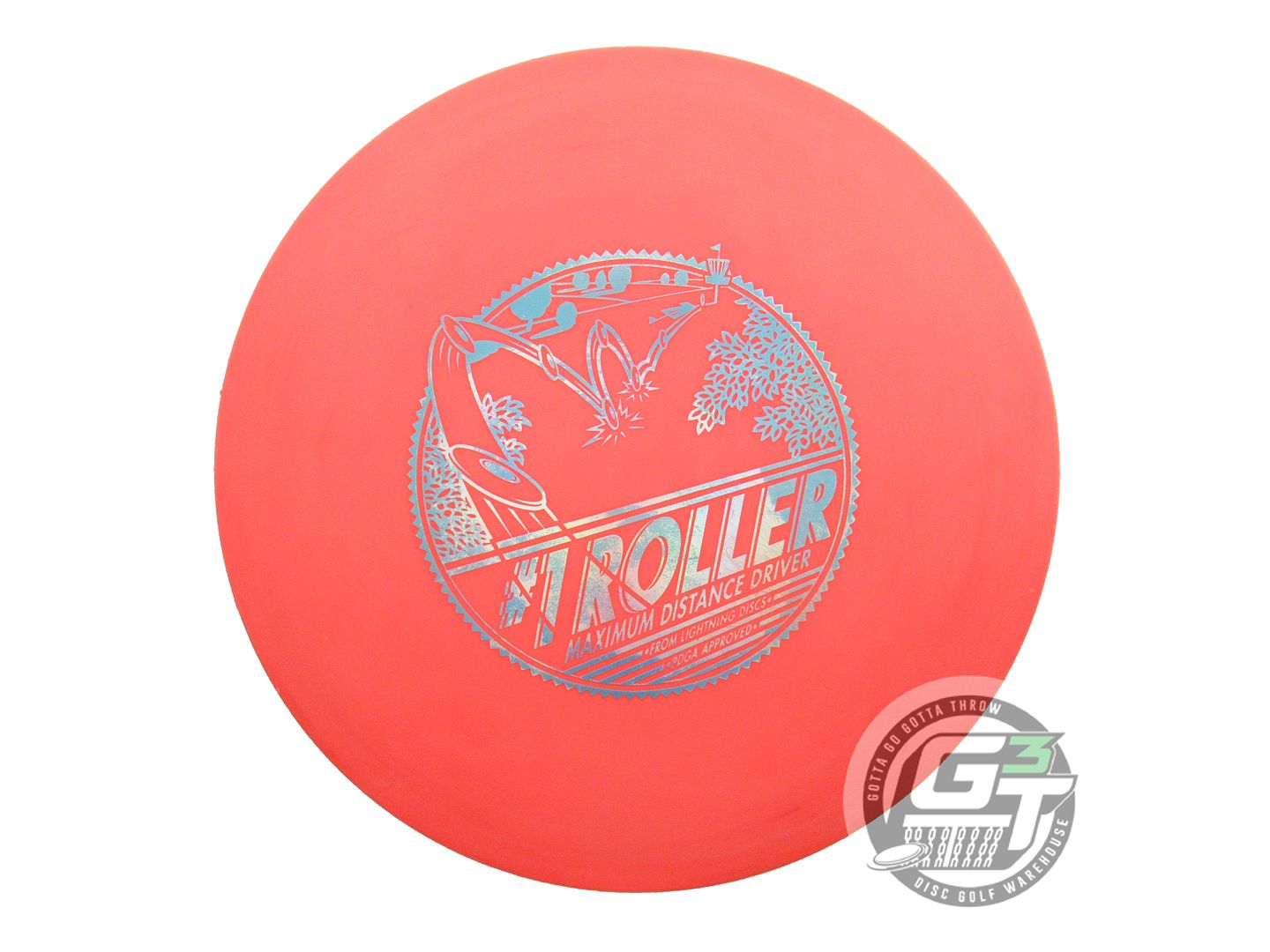 USED Lightning Standard #1 Roller 172g Orange Blue Holo Foil Fairway Driver Disc