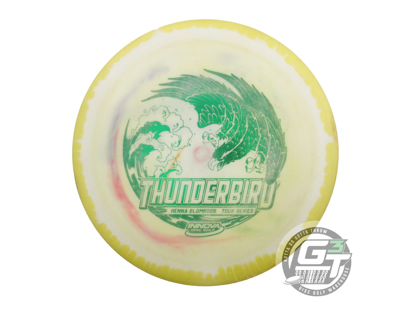 USED Innova [BLOMROOS] Halo Star Thunderbird 174g Yellow-White Driver Golf Disc