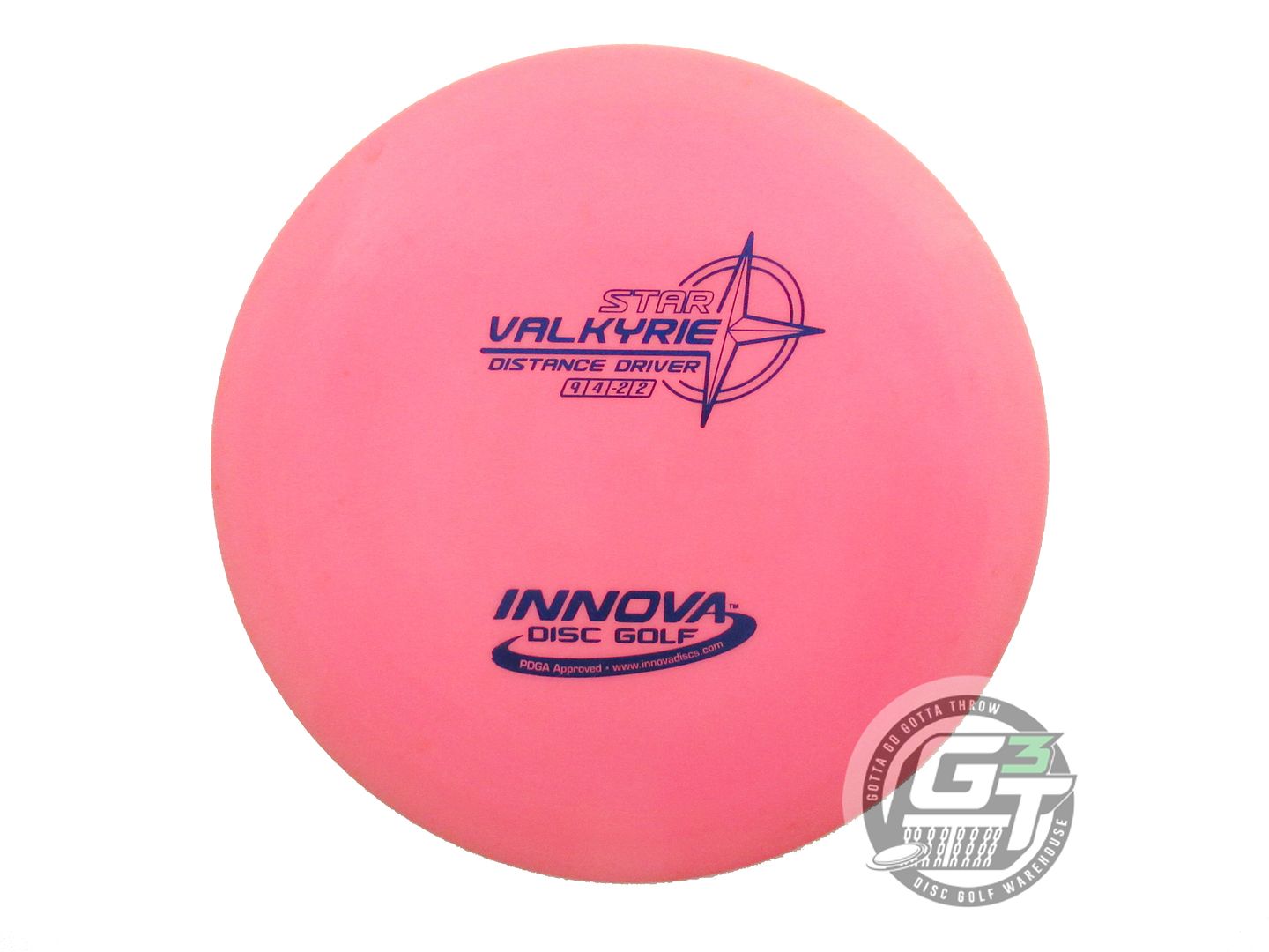 USED Innova Star Valkyrie 176g Pink Blue Foil Distance Driver Golf Disc