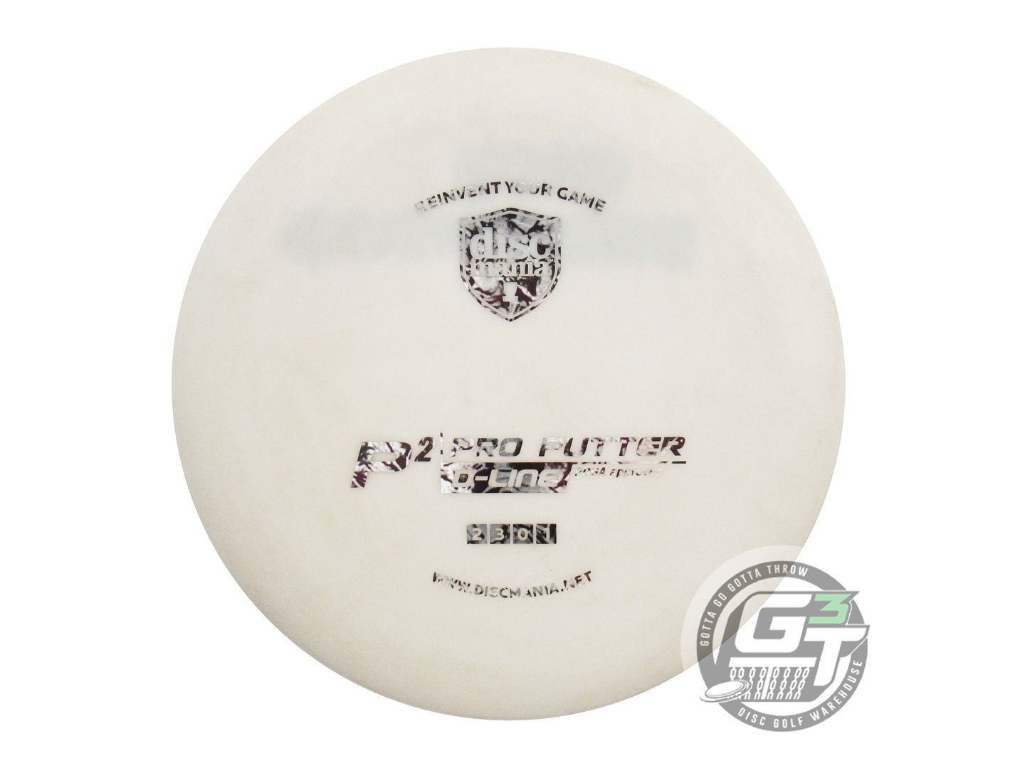 USED DiscMania D-Line P2 173g Ivory Snake Foil Putter Golf Disc