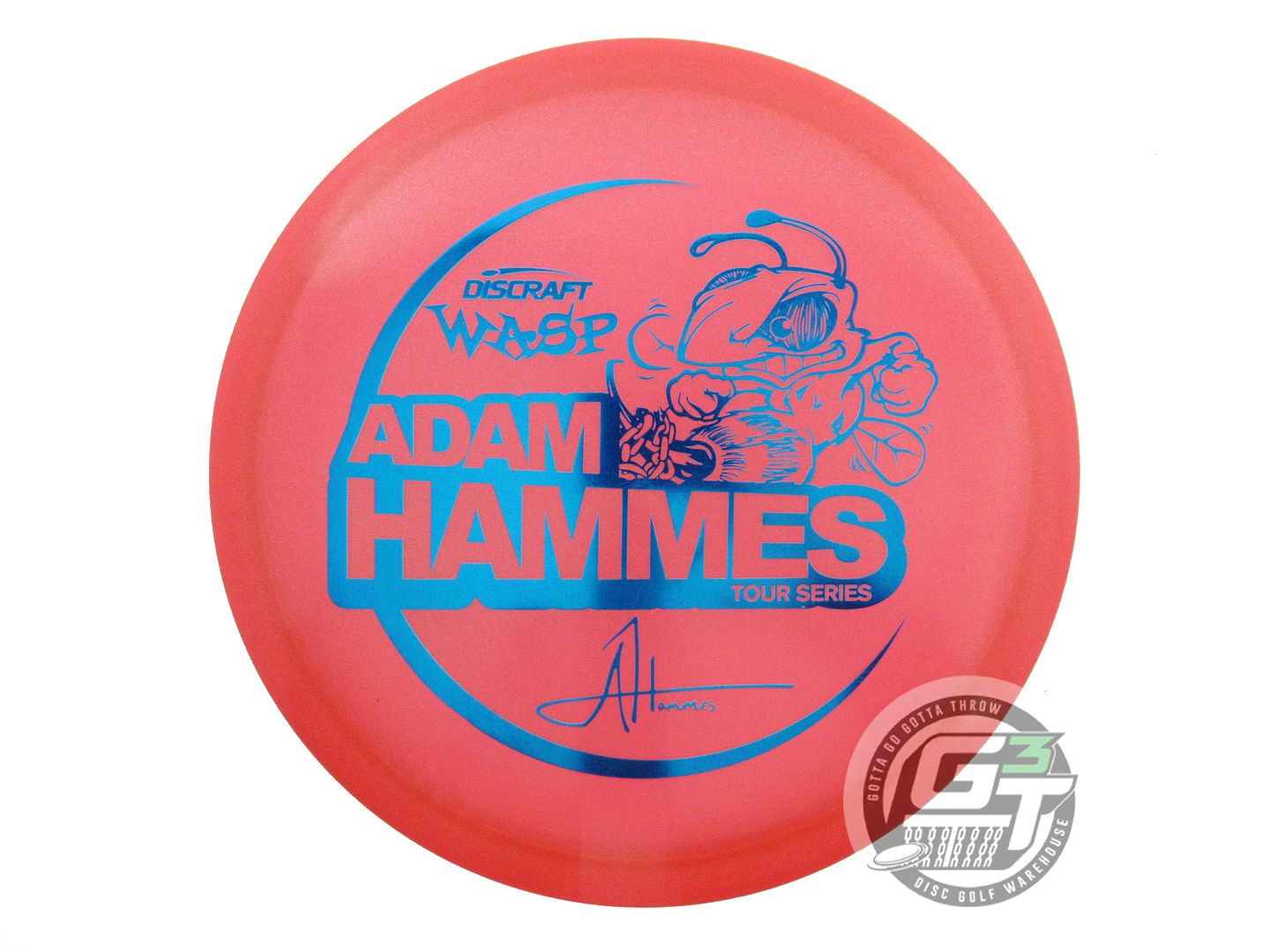 NOS Discraft [HAMMES] Metallic Z Wasp 172g Red Blue Foil Midrange Golf Disc