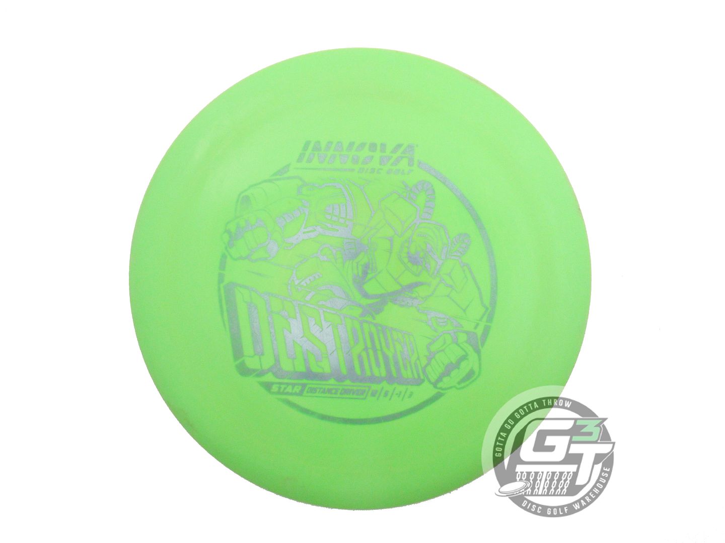 USED Innova Star Destroyer 172g Olive Silver Foil Distance Driver Golf Disc