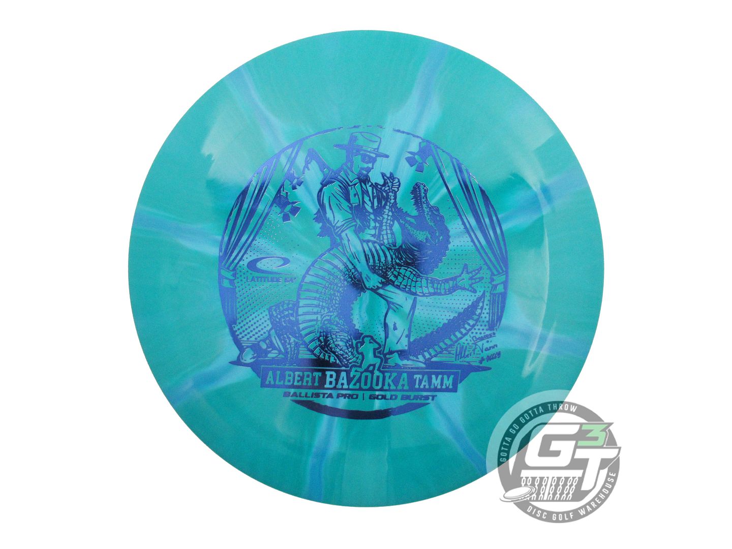 Latitude 64 Limited Edition 2025 Team Series Albert Tamm Gold Extreme Burst Ballista Pro Distance Driver Golf Disc (Individually Listed) - Gotta Go Gotta Throw