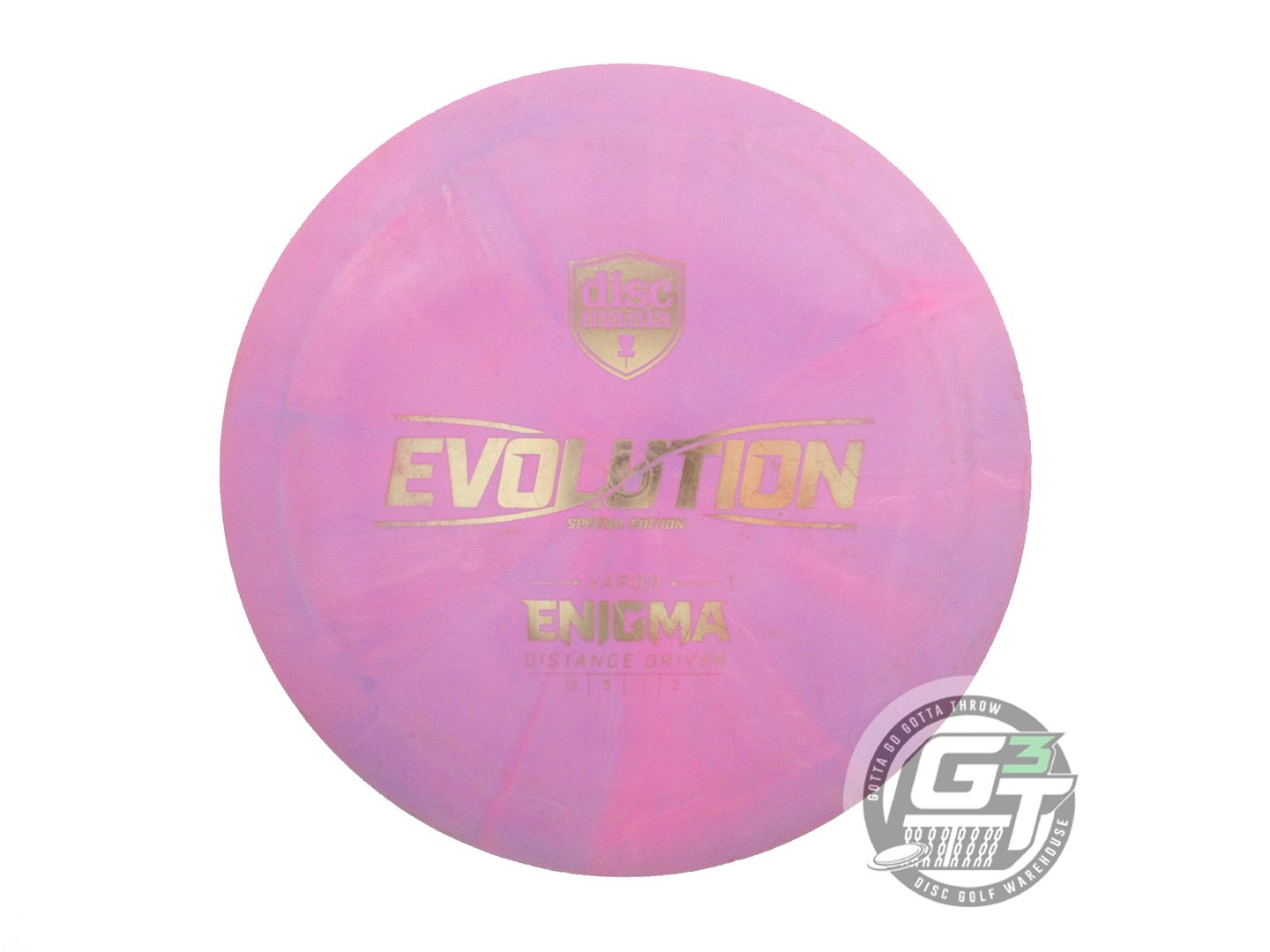 USED DiscMania [SE] Vapor Enigma 173g Pink-Lilac Gold Foil Driver Golf Disc