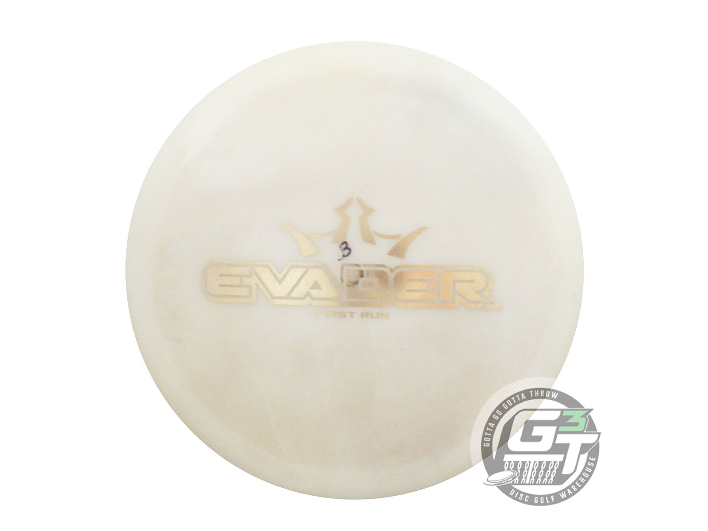 USED Dynamic Discs FIRST RUN Lucid Evader 170g White Silver Foil Driver Disc