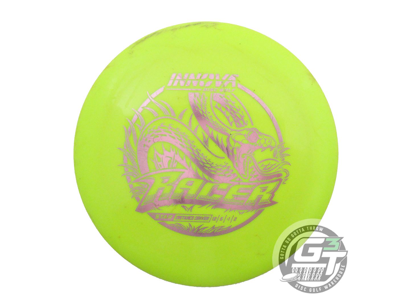 USED Innova Star Racer 175g Dayglow Pink Foil Distance Driver Golf Disc