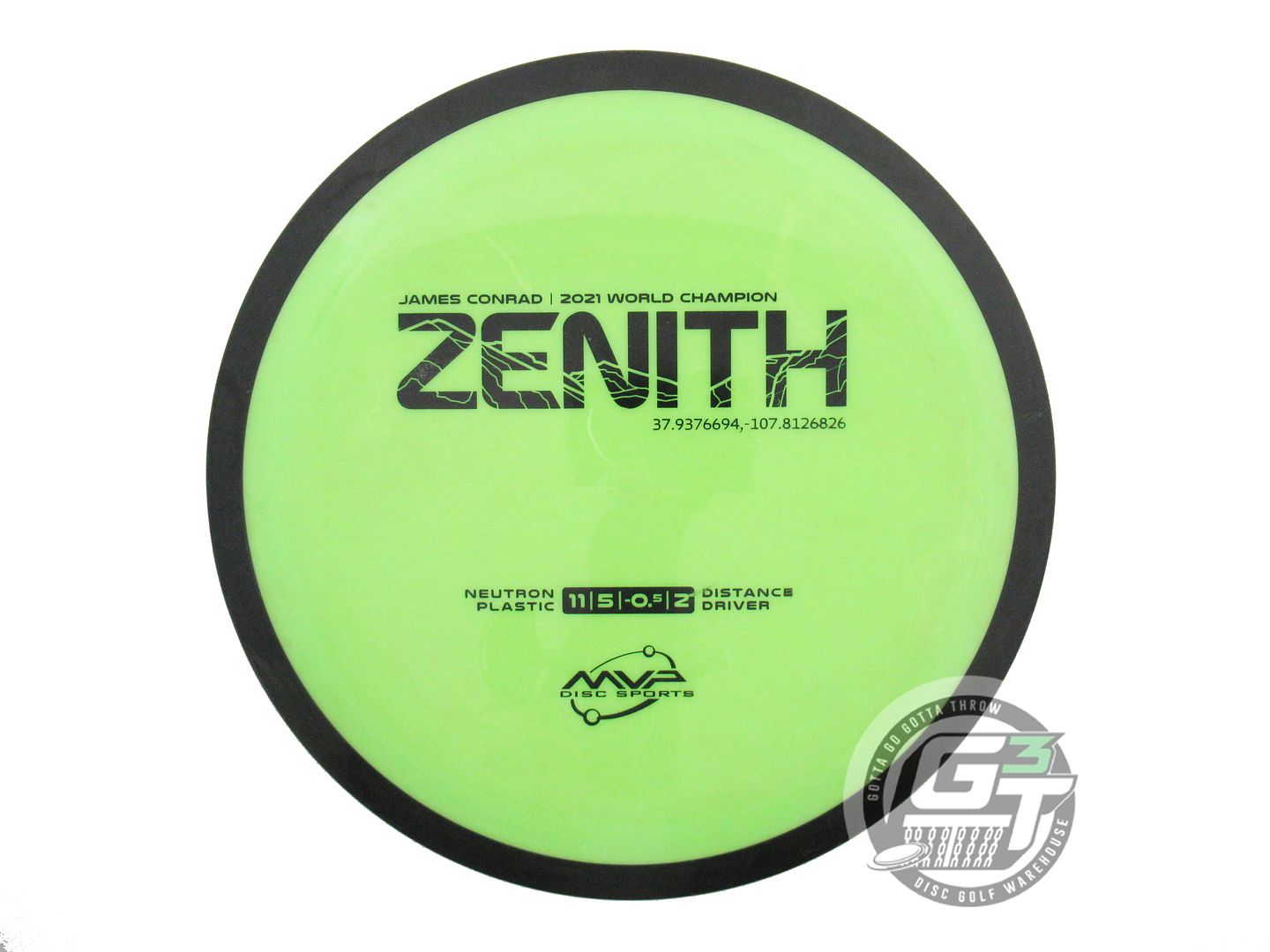 USED MVP Disc Sports Classic Neutron Zenith 172g Lime Fairway Driver Golf Disc