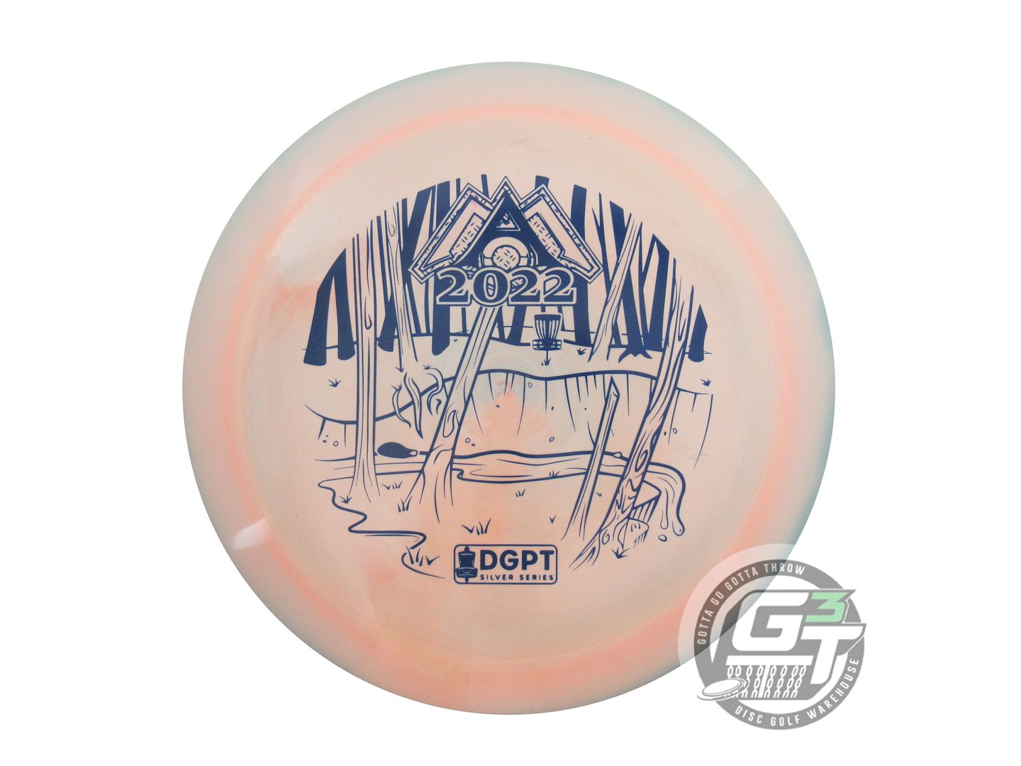 USED Discraft [DGPT] ESP Force 176g Seafoam-Peach Blue Stamp Driver Disc