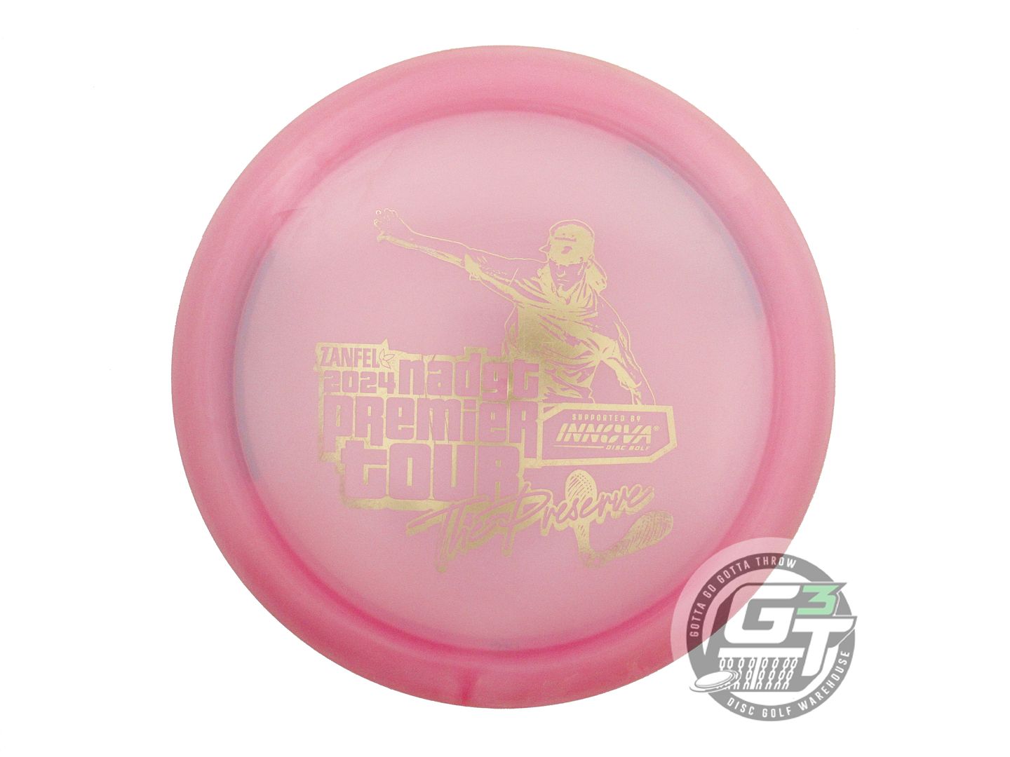 USED Innova [NADGT] Champion Wraith 176g Pink Gold Foil Distance Driver Disc