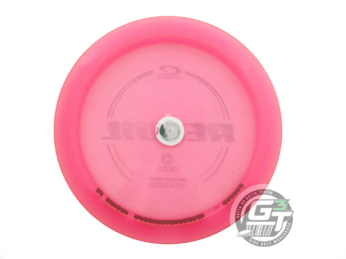 USED Latitude 64 Opto Recoil 174g Pink Teal Foil LIGHT ATTACHED Driver Golf Disc